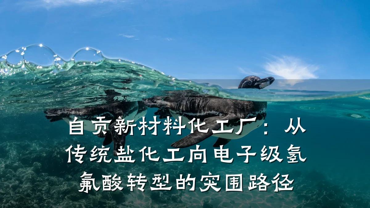 自贡新材料化工厂:从传统盐化工向电子级氢氟酸转型的突围路径