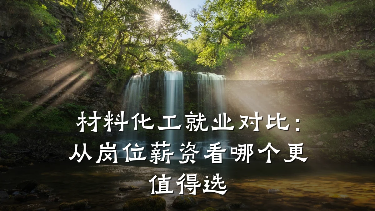 材料化工就业对比：从岗位薪资看哪个更值得选