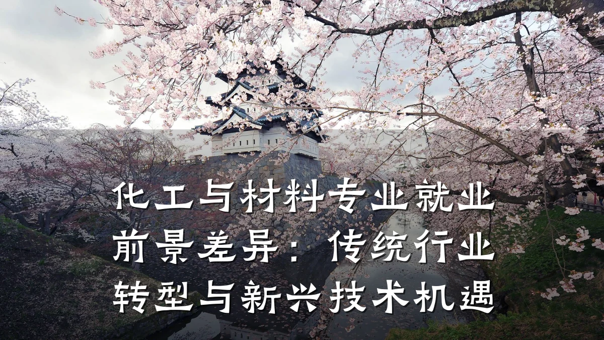 化工与材料专业就业前景差异：传统行业转型与新兴技术机遇