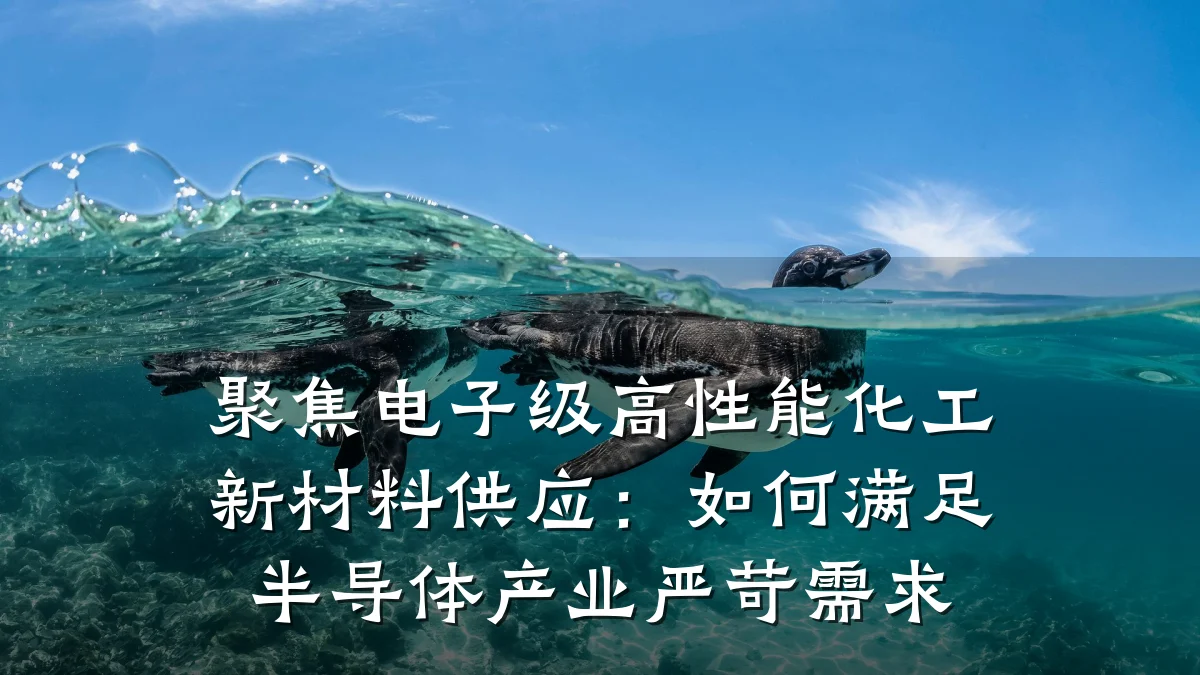 聚焦电子级高性能化工新材料供应：如何满足半导体产业严苛需求