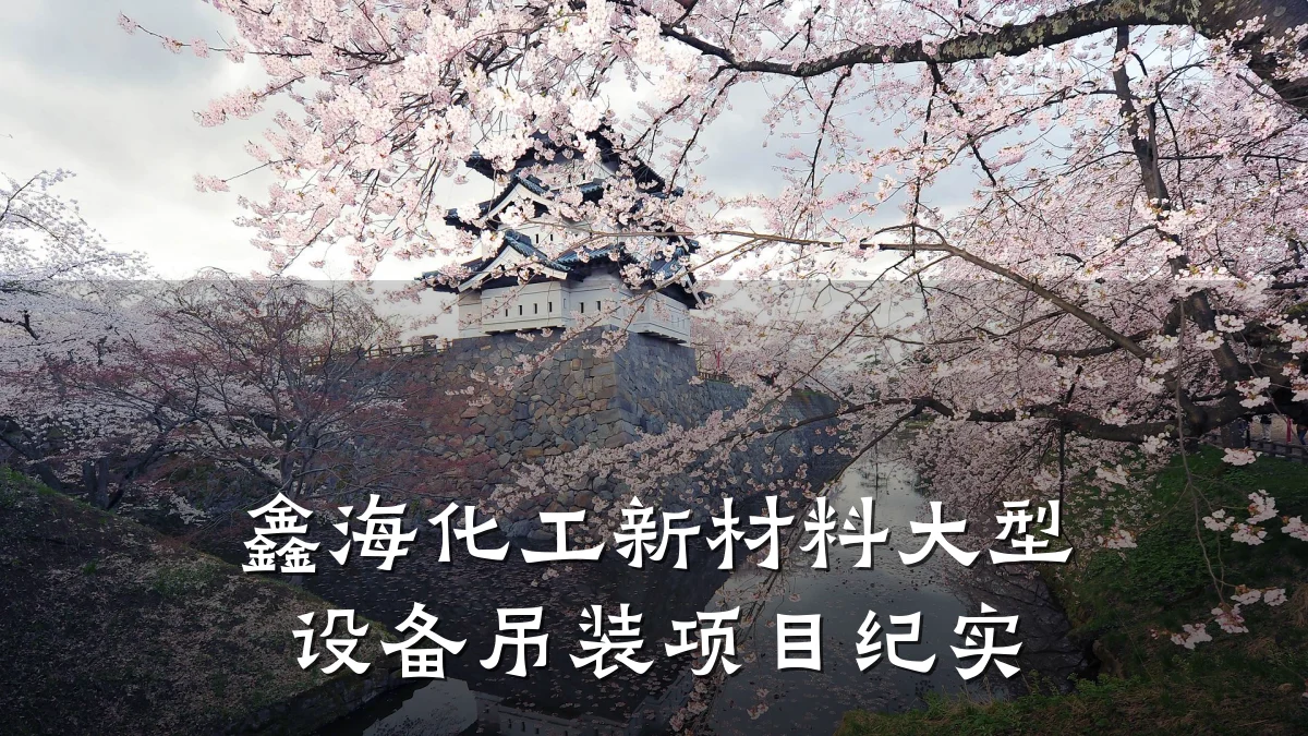 鑫海化工新材料大型设备吊装项目纪实