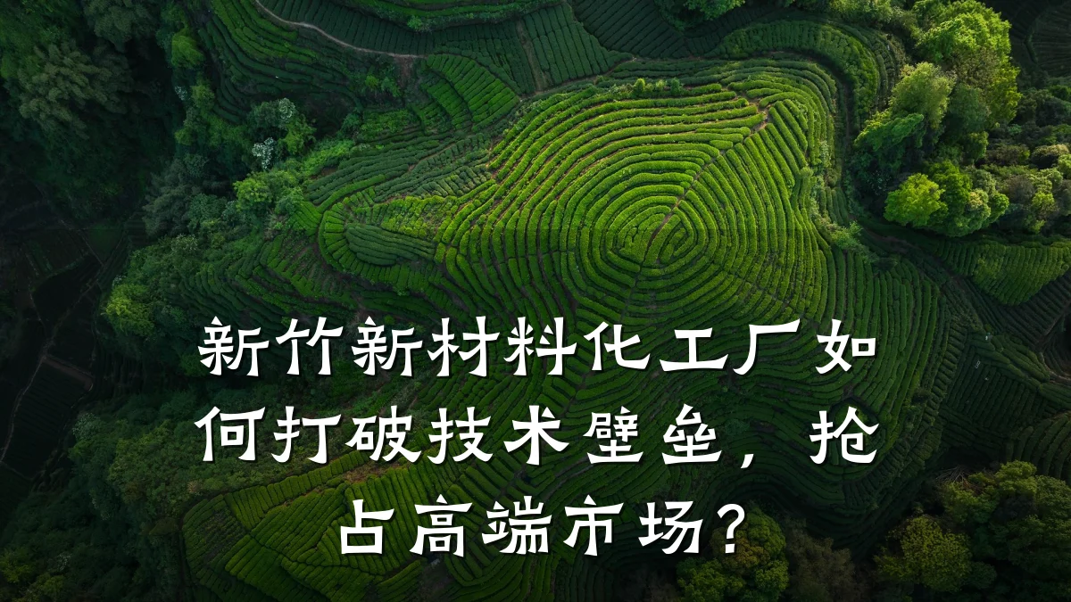 新竹新材料化工厂如何打破技术壁垒，抢占高端市场？