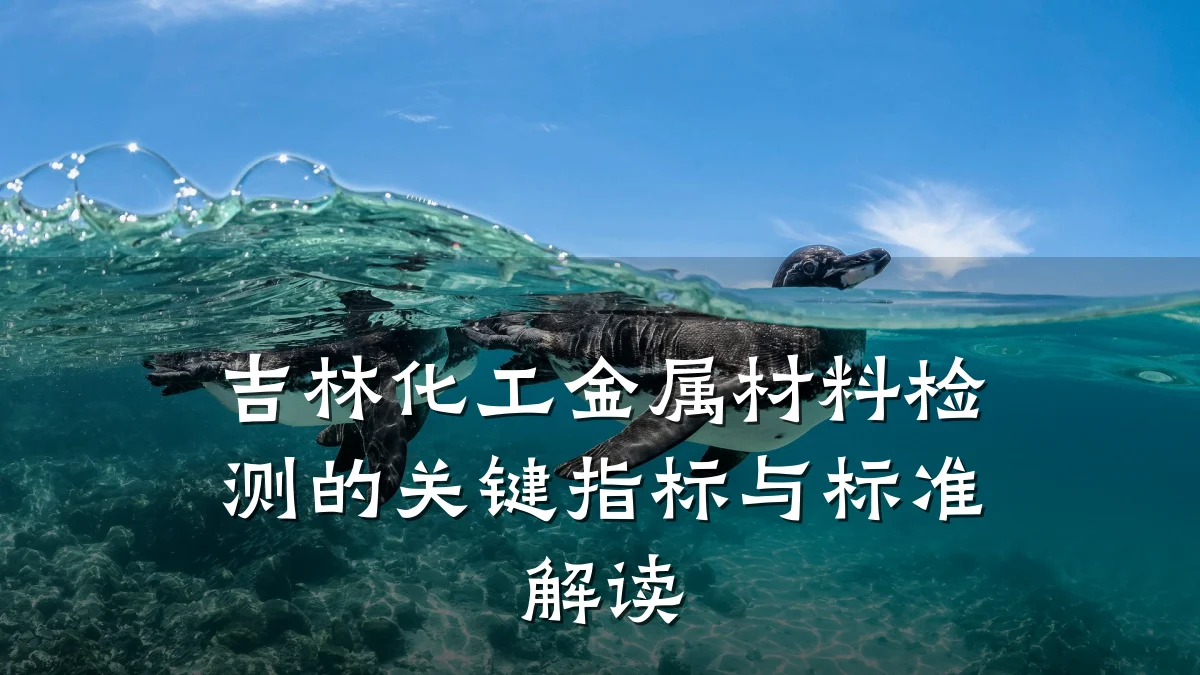 吉林化工金属材料检测的关键指标与标准解读