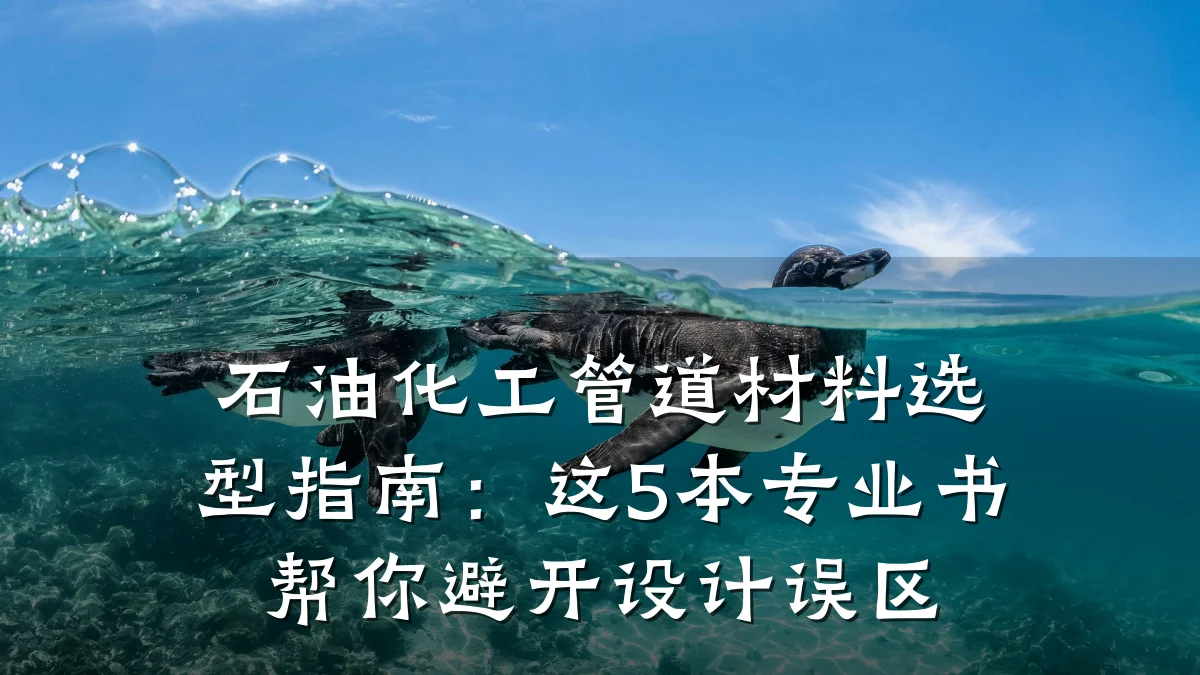 石油化工管道材料选型指南：这5本专业书帮你避开设计误区