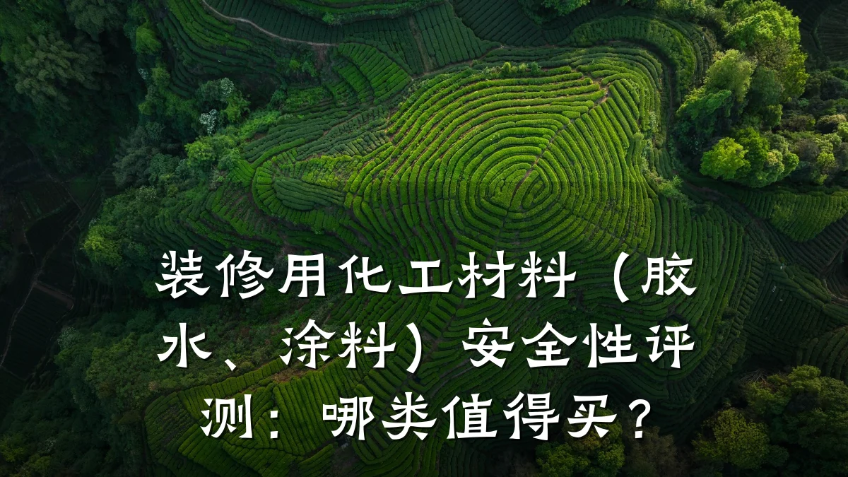 装修用化工材料(胶水、涂料)安全性评测:哪类值得买?