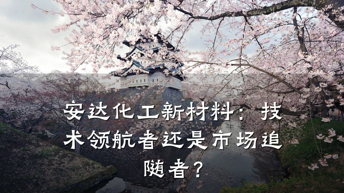 安达化工新材料：技术领航者还是市场追随者？