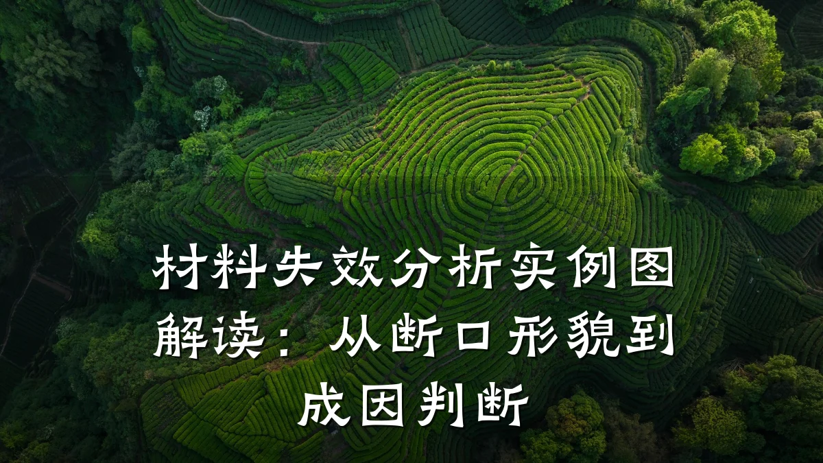 材料失效分析实例图解读：从断口形貌到成因判断