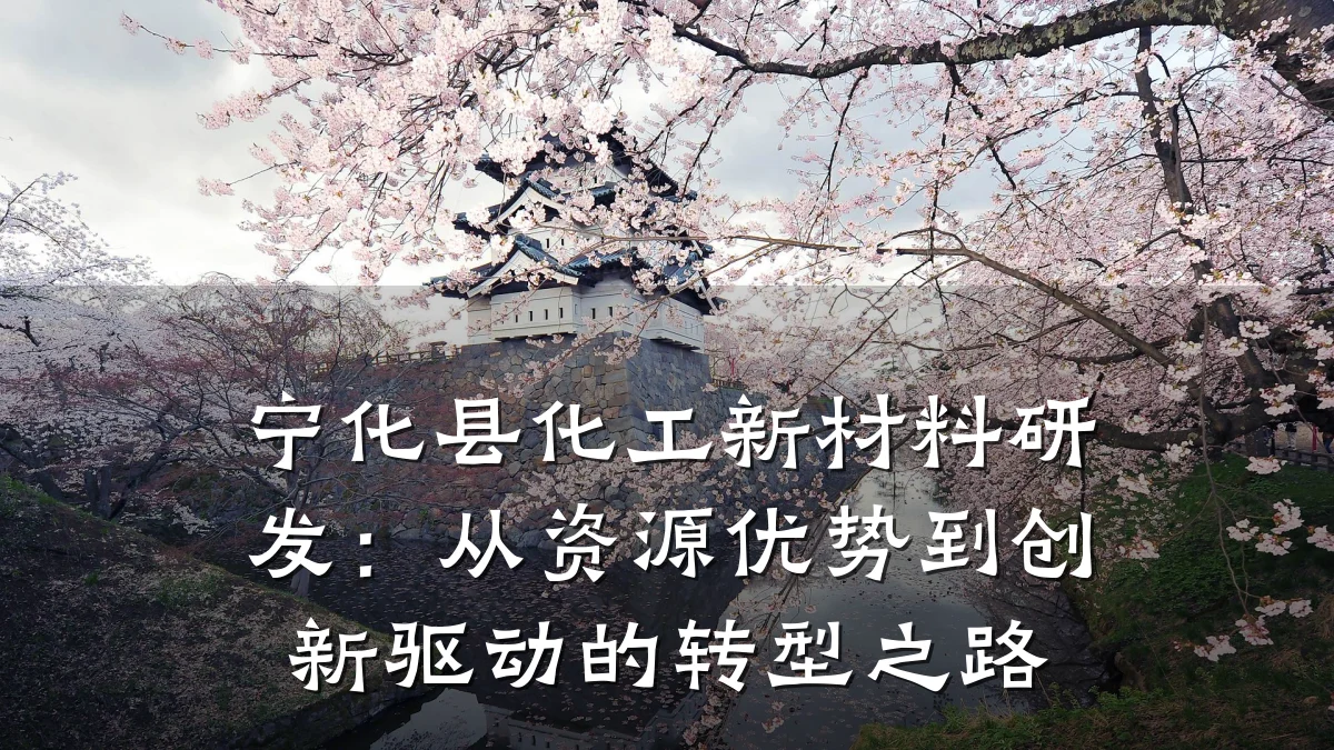 宁化县化工新材料研发：从资源优势到创新驱动的转型之路