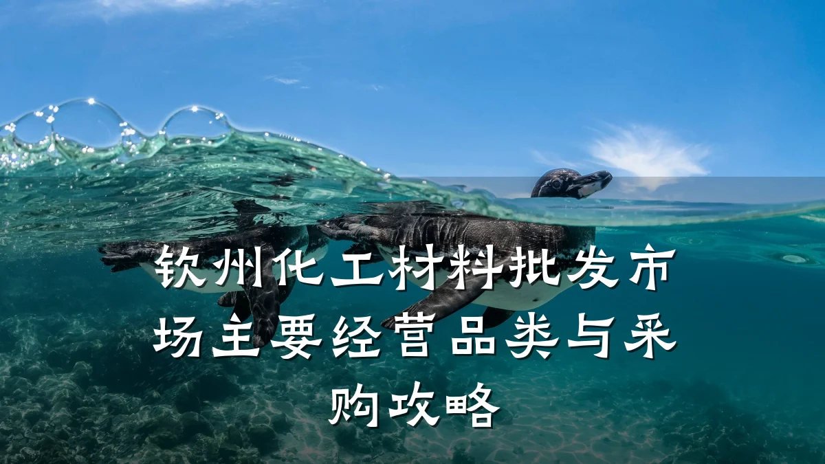 钦州化工材料批发市场主要经营品类与采购攻略