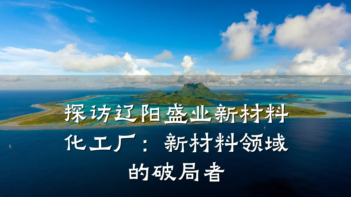 探访辽阳盛业新材料化工厂：新材料领域的破局者