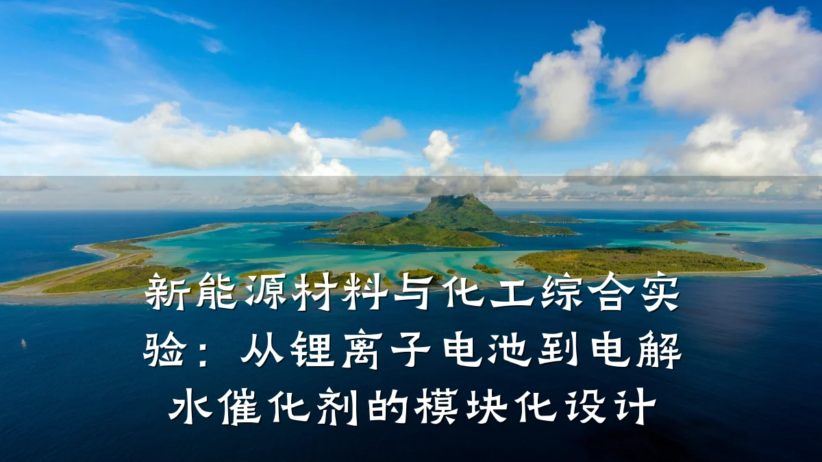 新能源材料与化工综合实验：从锂离子电池到电解水催化剂的模块化设计