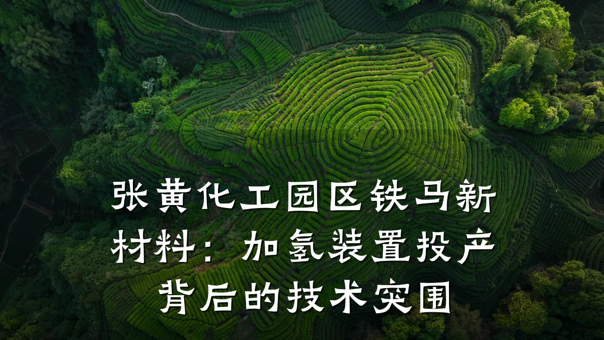 张黄化工园区铁马新材料：加氢装置投产背后的技术突围