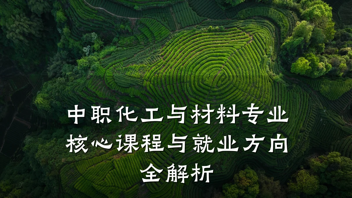 中职化工与材料专业核心课程与就业方向全解析