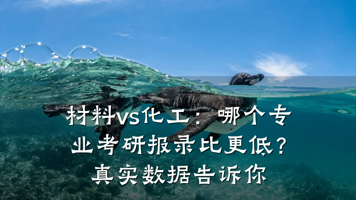 材料vs化工：哪个专业考研报录比更低？真实数据告诉你