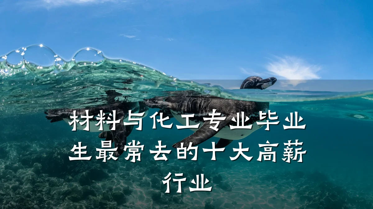 材料与化工专业毕业生最常去的十大高薪行业