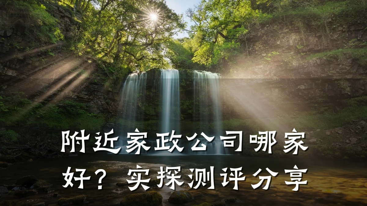 附近家政公司哪家好？实探测评分享