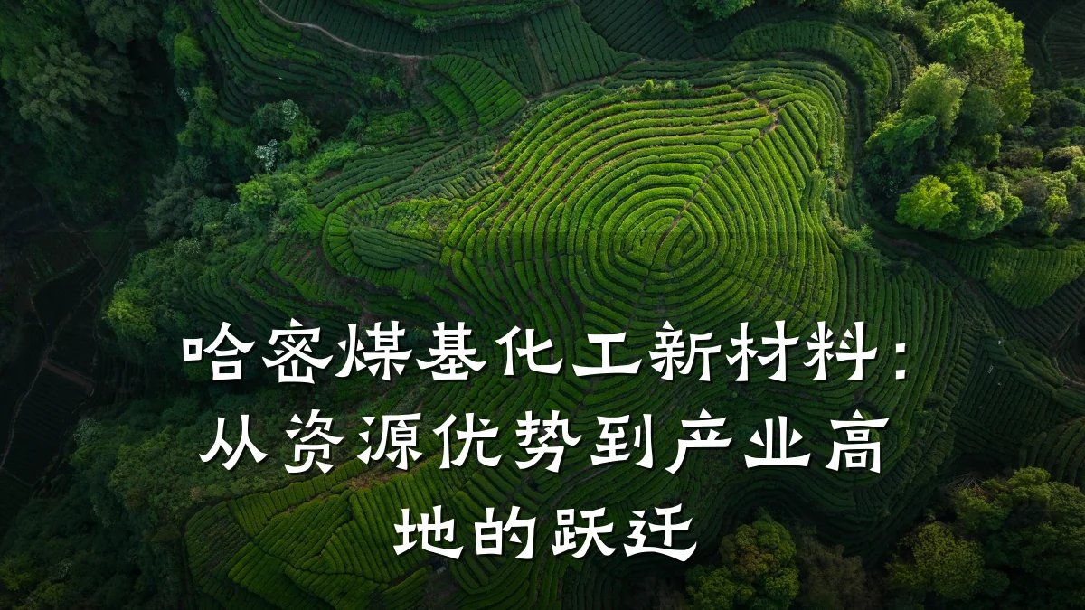 哈密煤基化工新材料：从资源优势到产业高地的跃迁