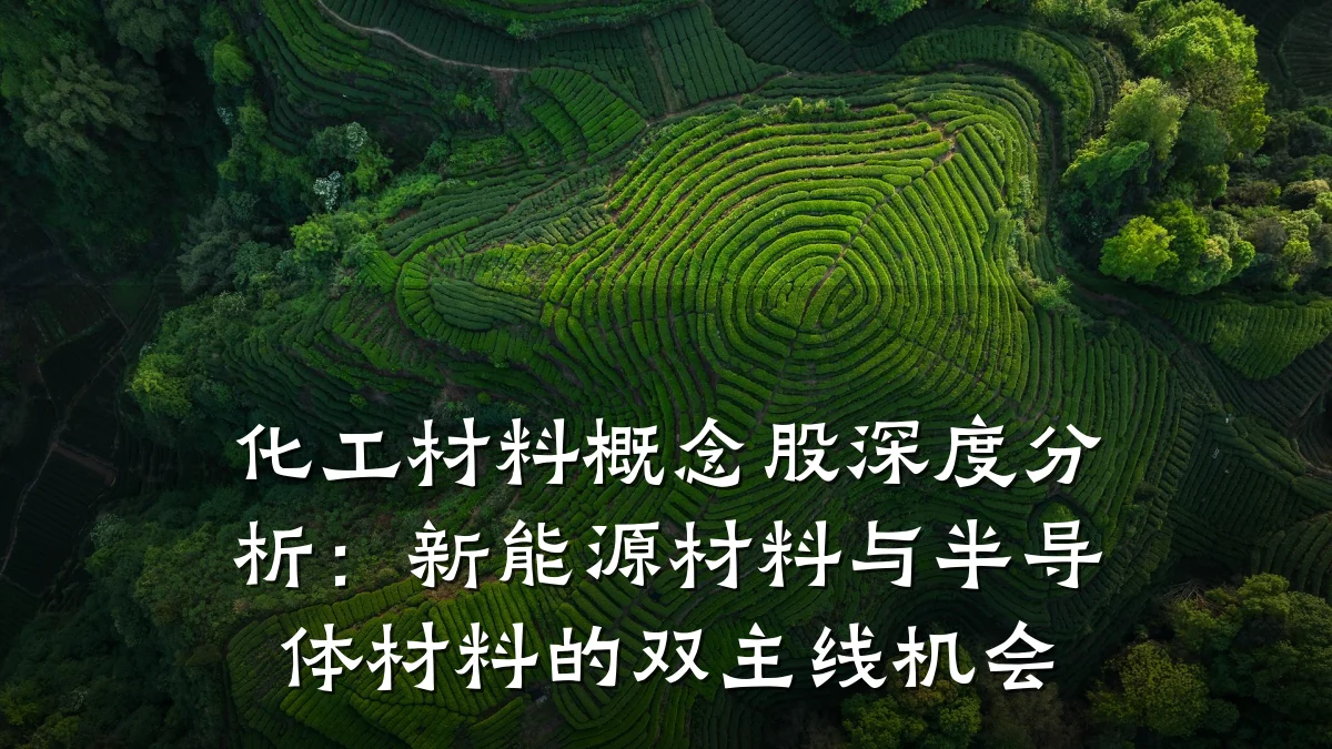 化工材料概念股深度分析：新能源材料与半导体材料的双主线机会