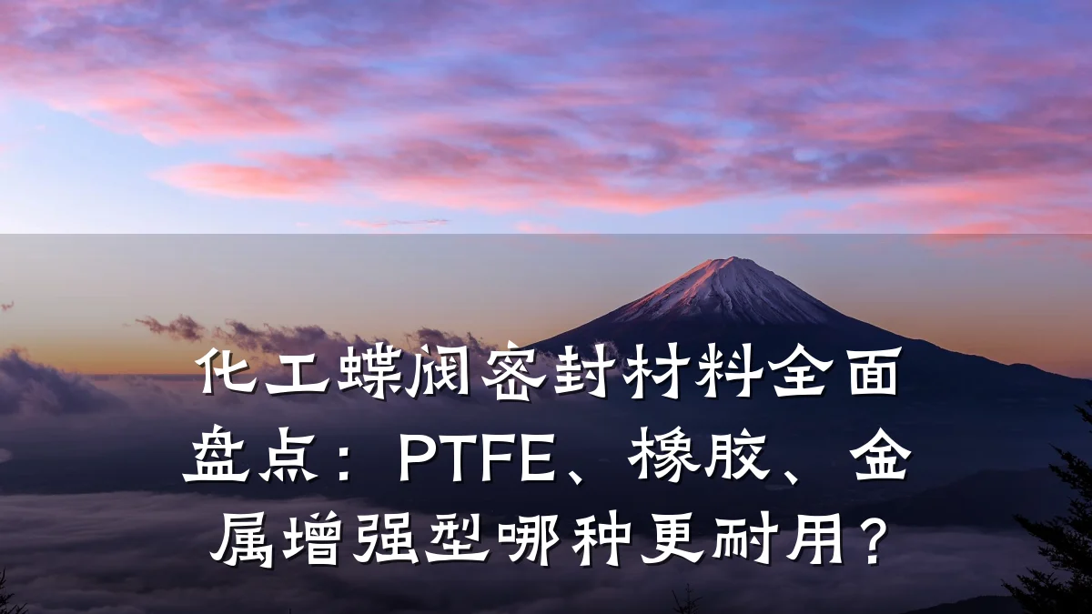 化工蝶阀密封材料全面盘点：PTFE、橡胶、金属增强型哪种更耐用？