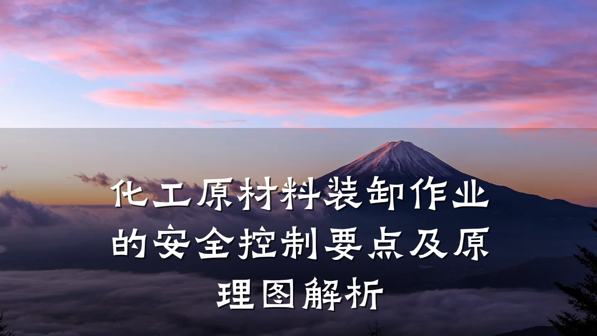 化工原材料装卸作业的安全控制要点及原理图解析