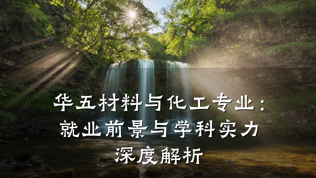 华五材料与化工专业：就业前景与学科实力深度解析