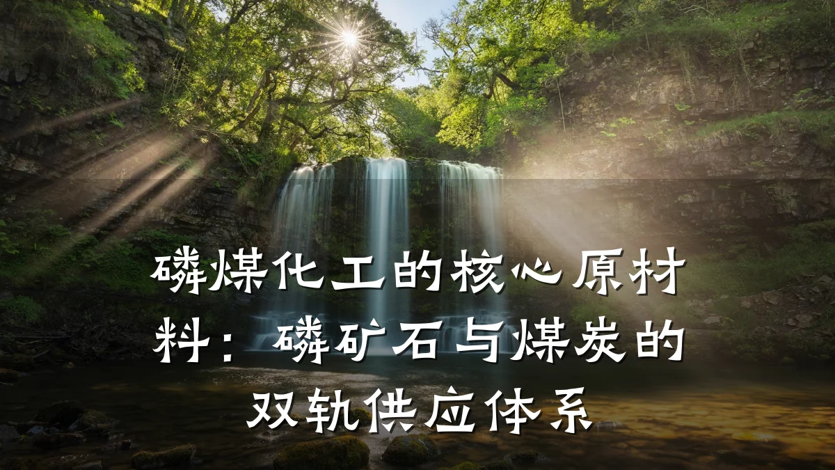 磷煤化工的核心原材料：磷矿石与煤炭的双轨供应体系