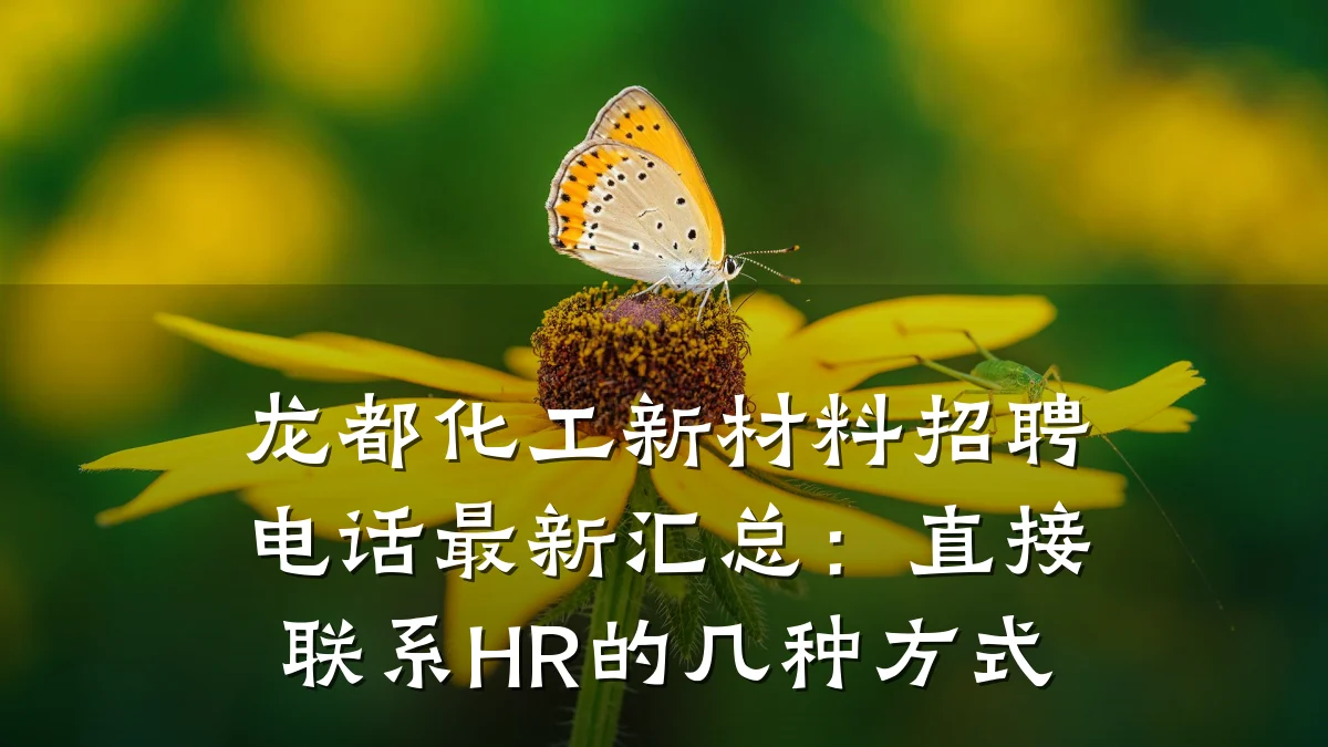 龙都化工新材料招聘电话最新汇总：直接联系HR的几种方式