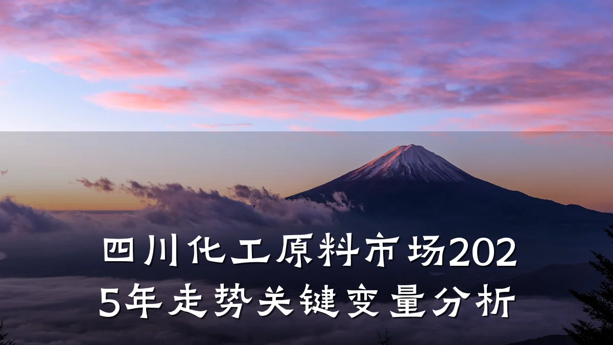 四川化工原料市场2025年走势关键变量分析
