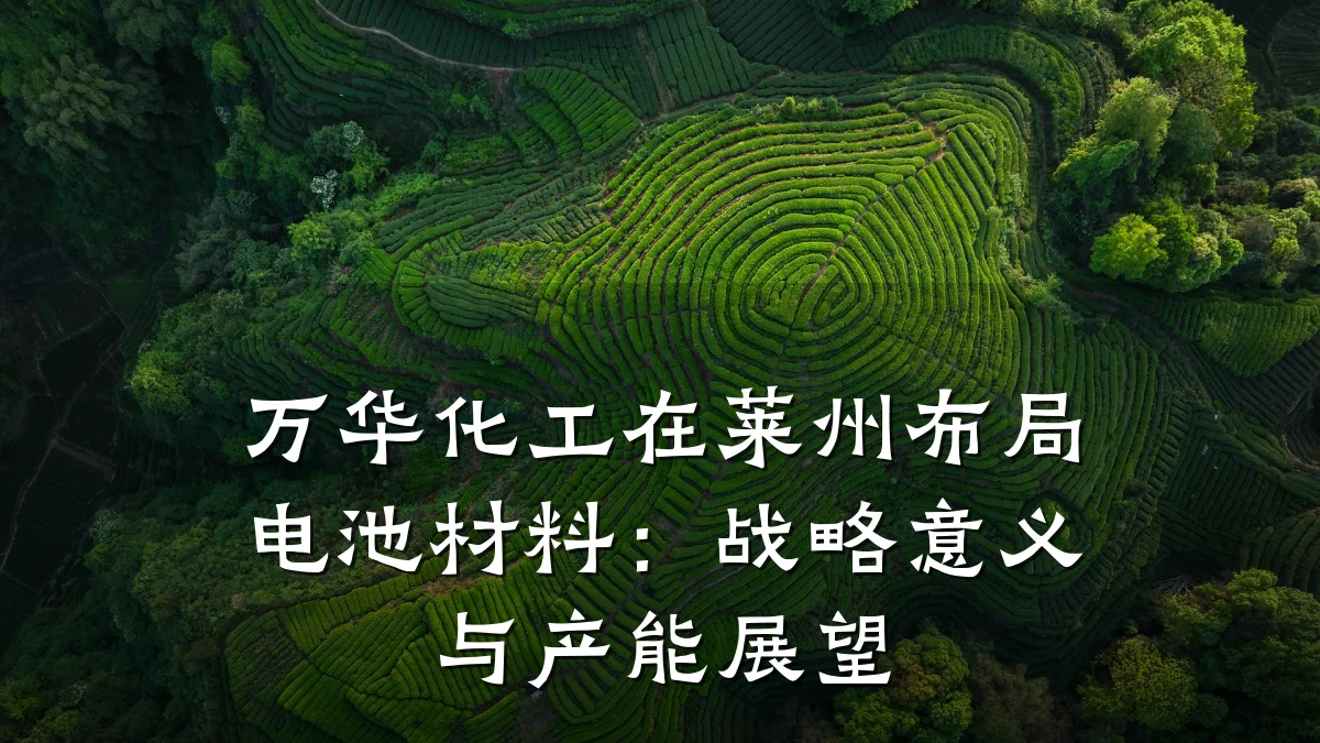 万华化工在莱州布局电池材料：战略意义与产能展望