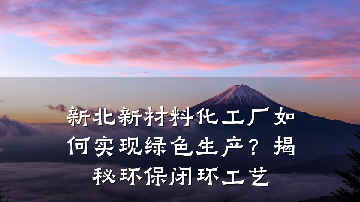 新北新材料化工厂如何实现绿色生产?揭秘环保闭环工艺