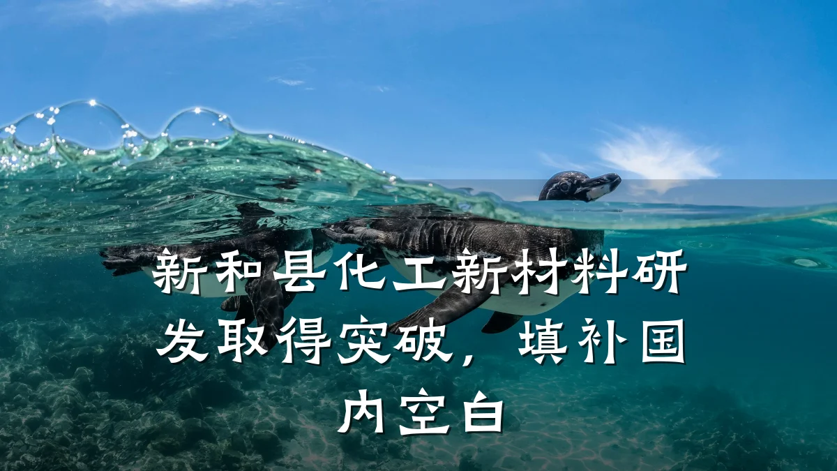 新和县化工新材料研发取得突破,填补国内空白
