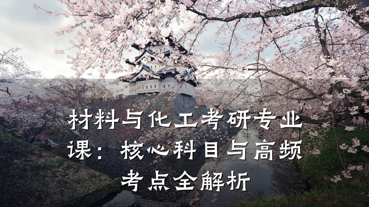 材料与化工考研专业课:核心科目与高频考点全解析
