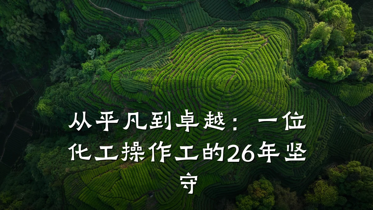 从平凡到卓越：一位化工操作工的26年坚守