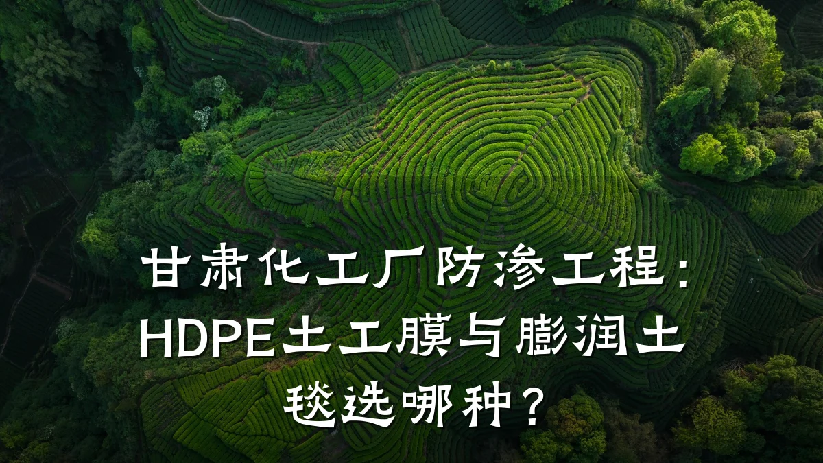 甘肃化工厂防渗工程：HDPE土工膜与膨润土毯选哪种？