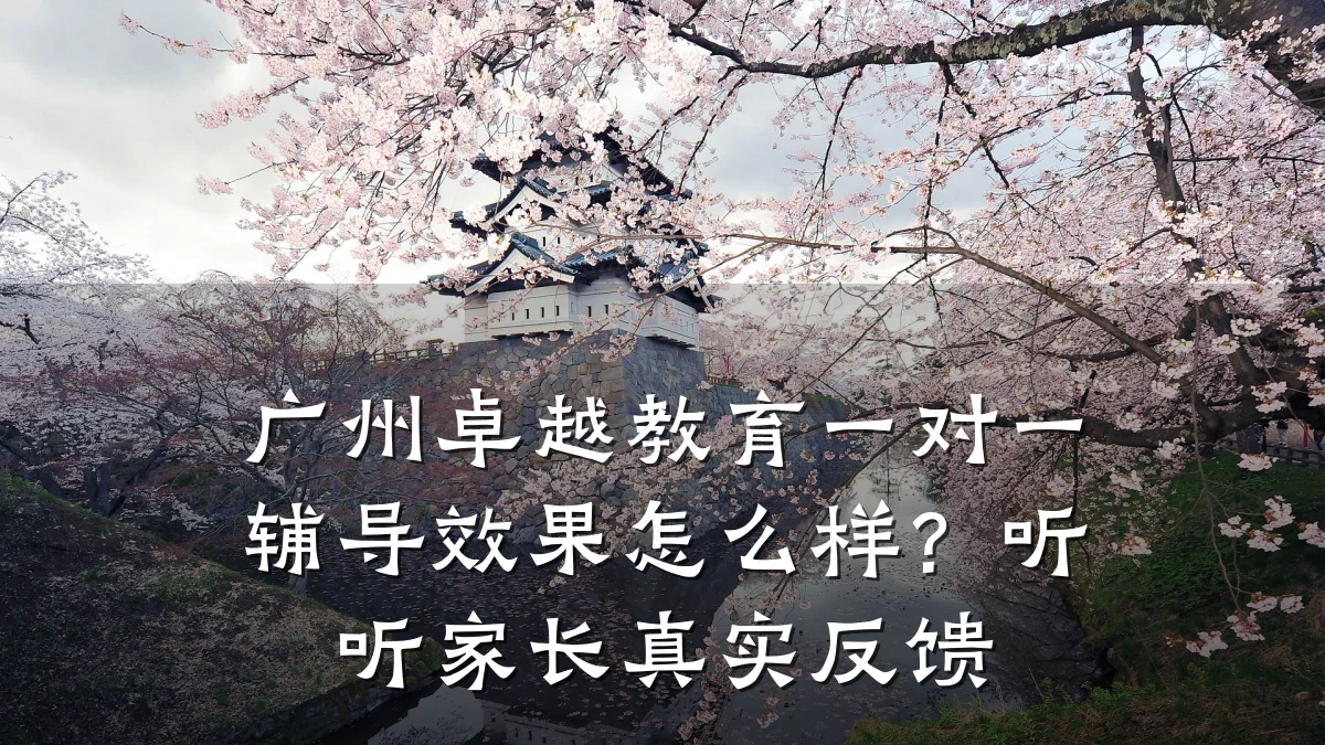 广州卓越教育一对一辅导效果怎么样？听听家长真实反馈