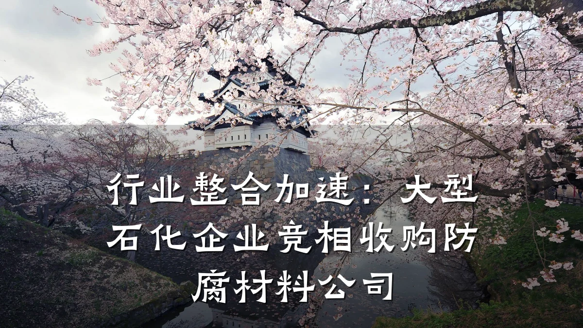 行业整合加速：大型石化企业竞相收购防腐材料公司