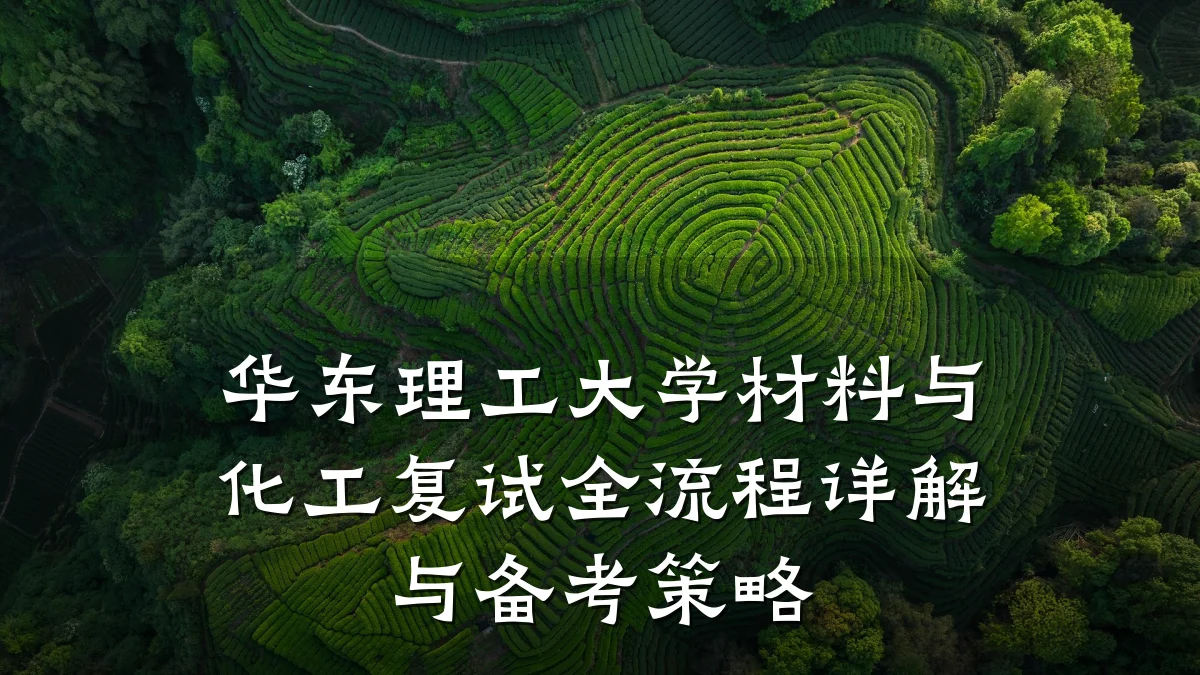 华东理工大学材料与化工复试全流程详解与备考策略