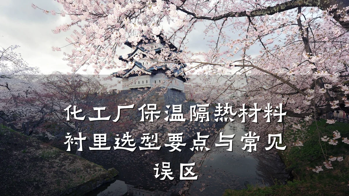 化工厂保温隔热材料衬里选型要点与常见误区