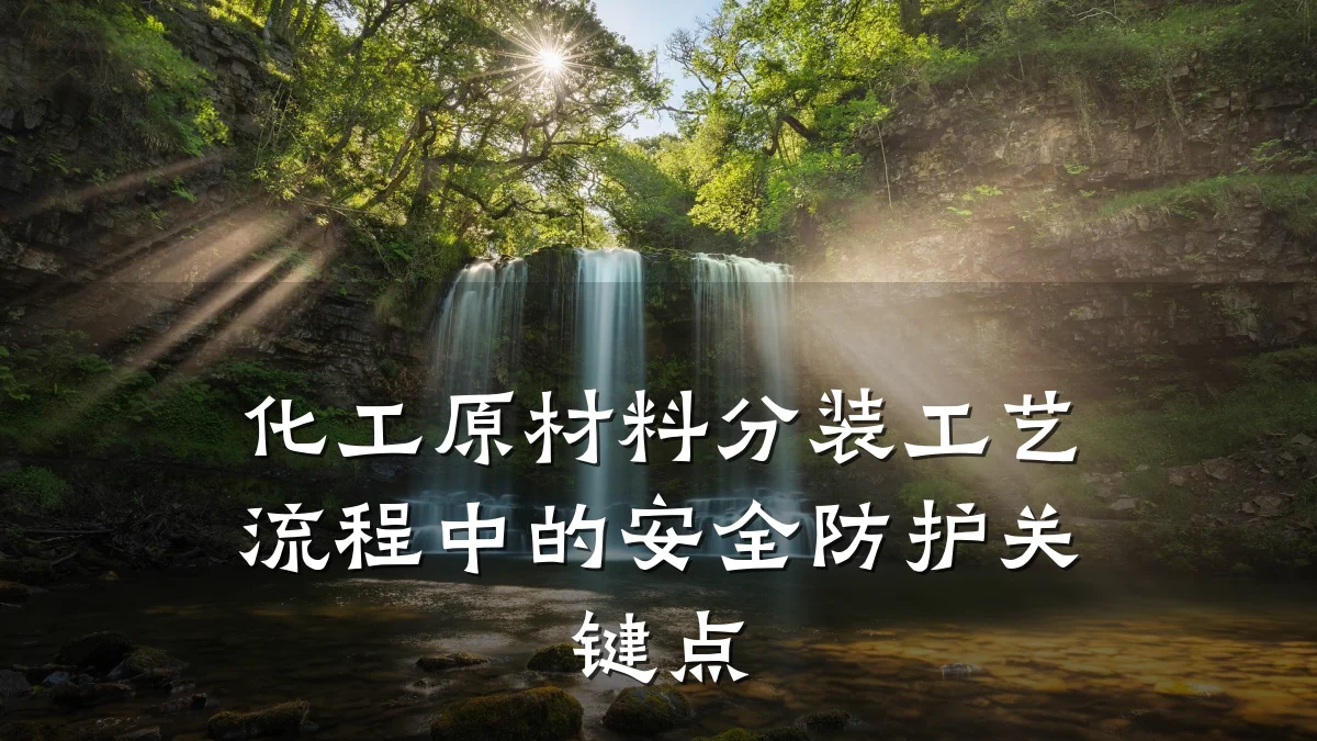 化工原材料分装工艺流程中的安全防护关键点