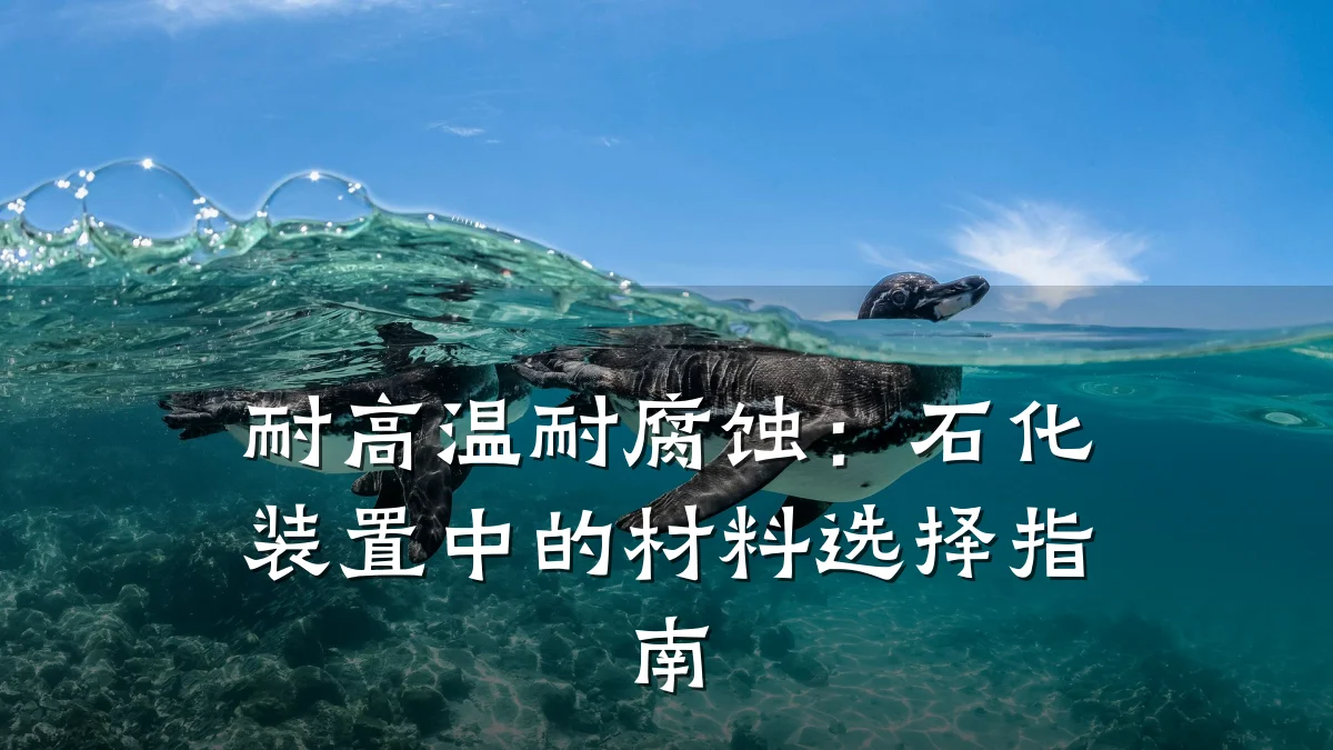 耐高温耐腐蚀：石化装置中的材料选择指南