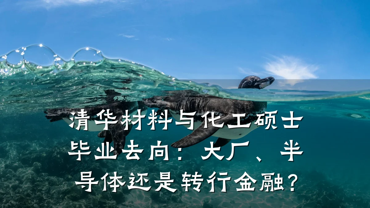 清华材料与化工硕士毕业去向：大厂、半导体还是转行金融？