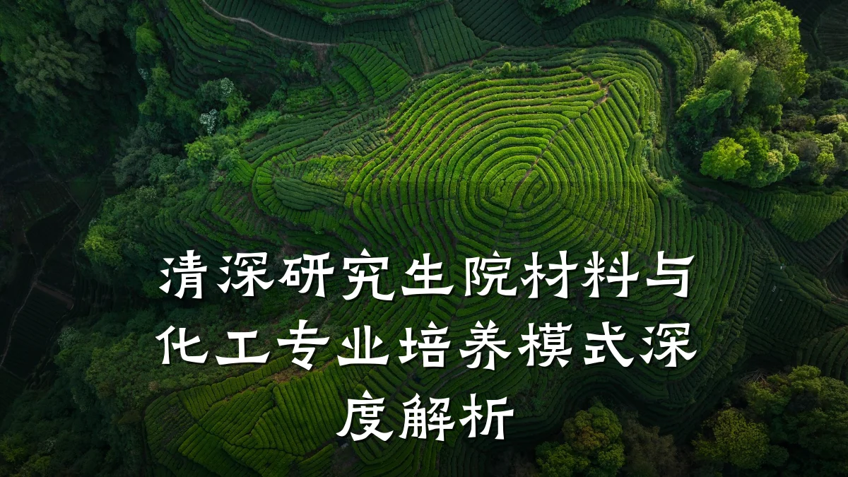 清深研究生院材料与化工专业培养模式深度解析