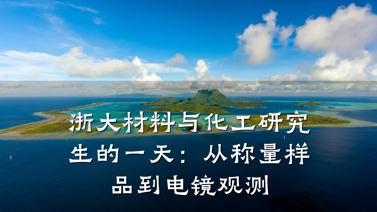 浙大材料与化工研究生的一天：从称量样品到电镜观测