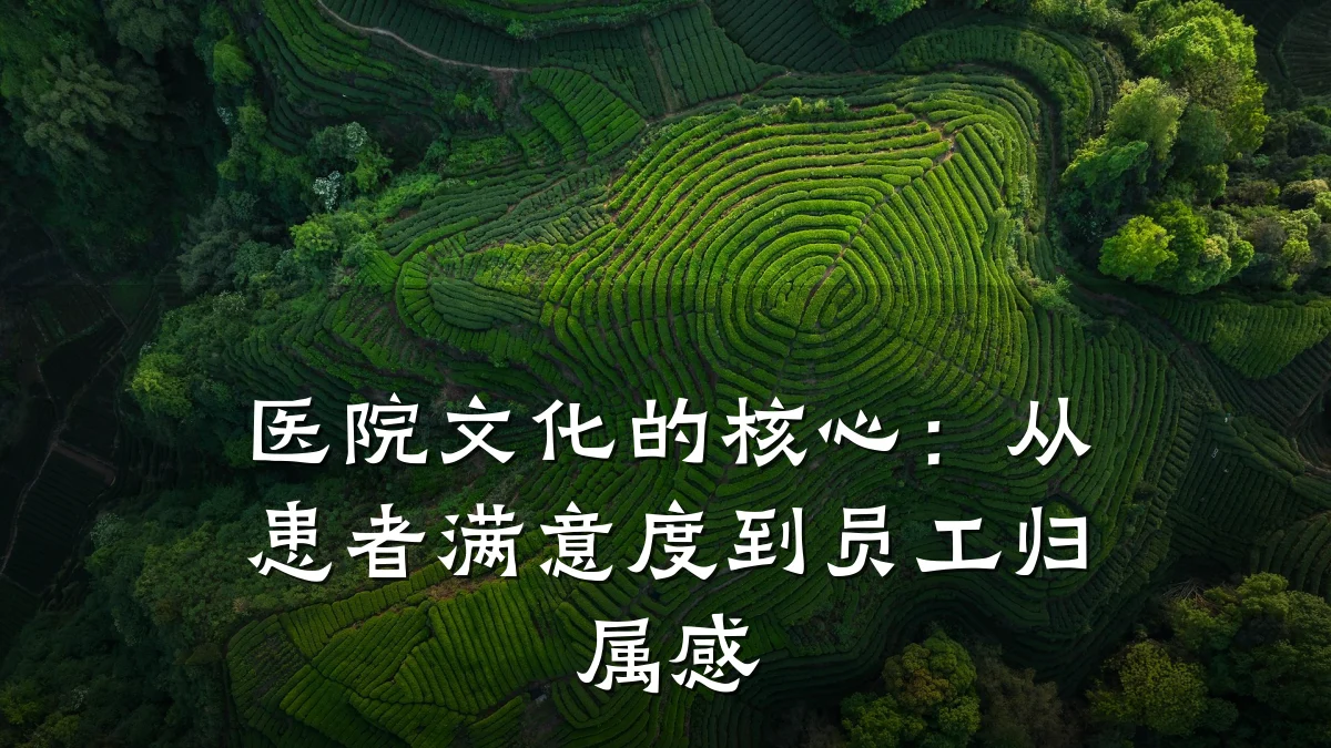 医院文化的核心:从患者满意度到员工归属感