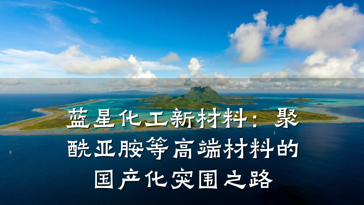 蓝星化工新材料：聚酰亚胺等高端材料的国产化突围之路