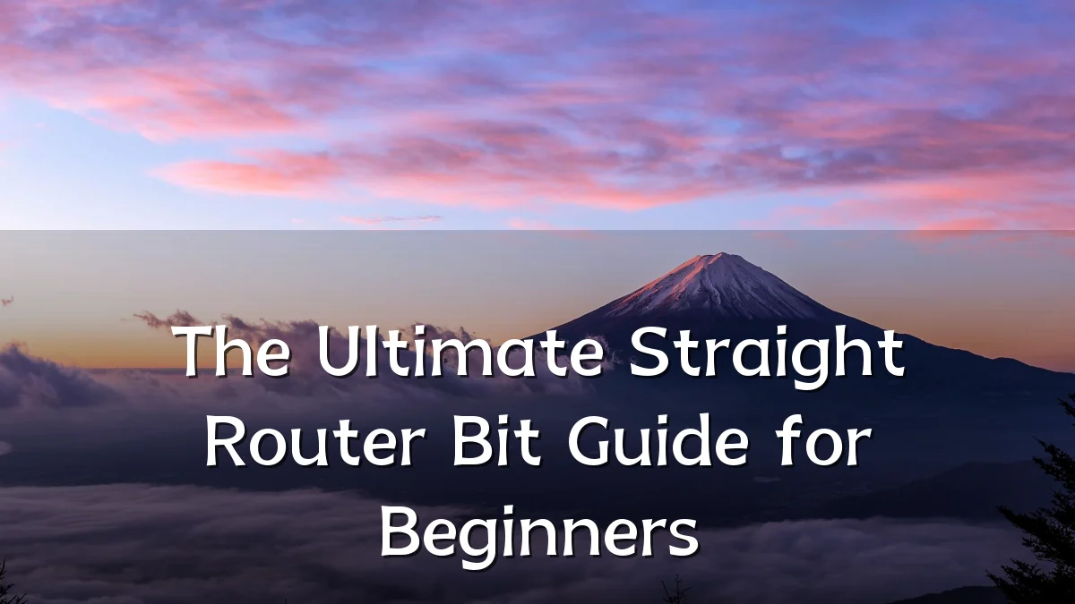 The Ultimate Straight Router Bit Guide for Beginners