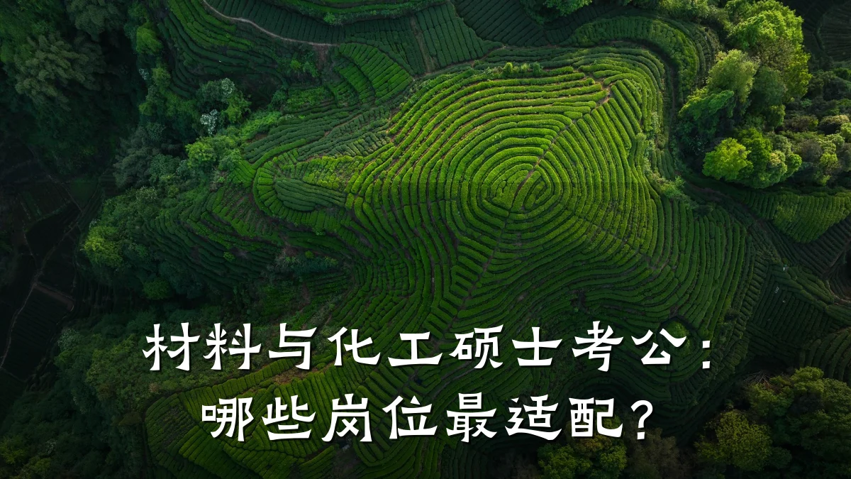 材料与化工硕士考公:哪些岗位最适配?